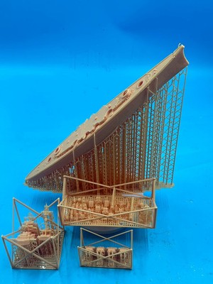3D Printed 1/700 German Bismarck Battleship Unpainted Model Kit NEW