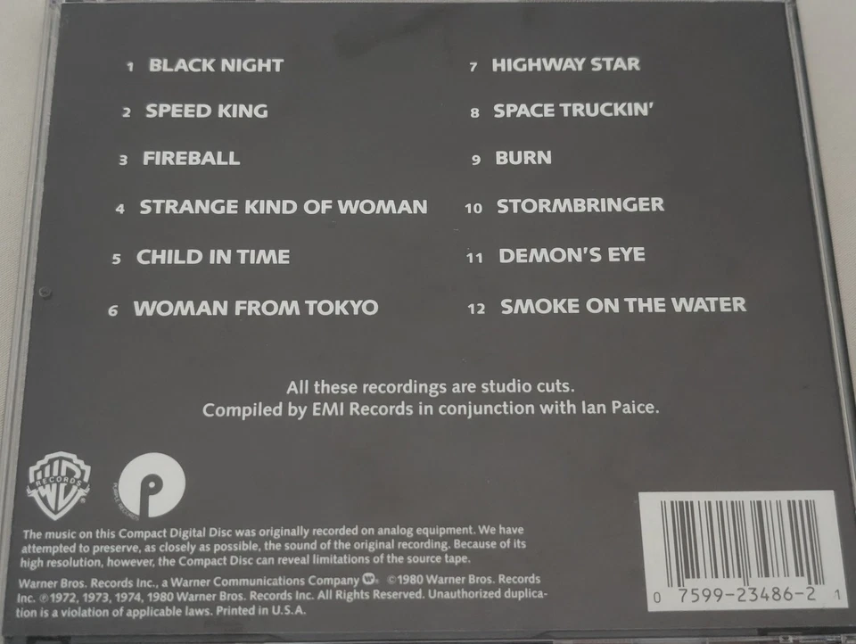 Deep Purple DEEPEST PURPLE 1980 The very Best of Deep Purple Smoke on the Water - Bild 3 von 3