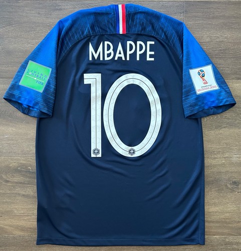 2018 World Cup Nike France Kylian Mbappe Jersey M shirt psg real madrid maillot - Picture 2 of 8