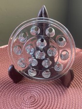 VTG Clear Glass Flower Frogs Large Sizes 5" w/16 Holes Floral Arranging