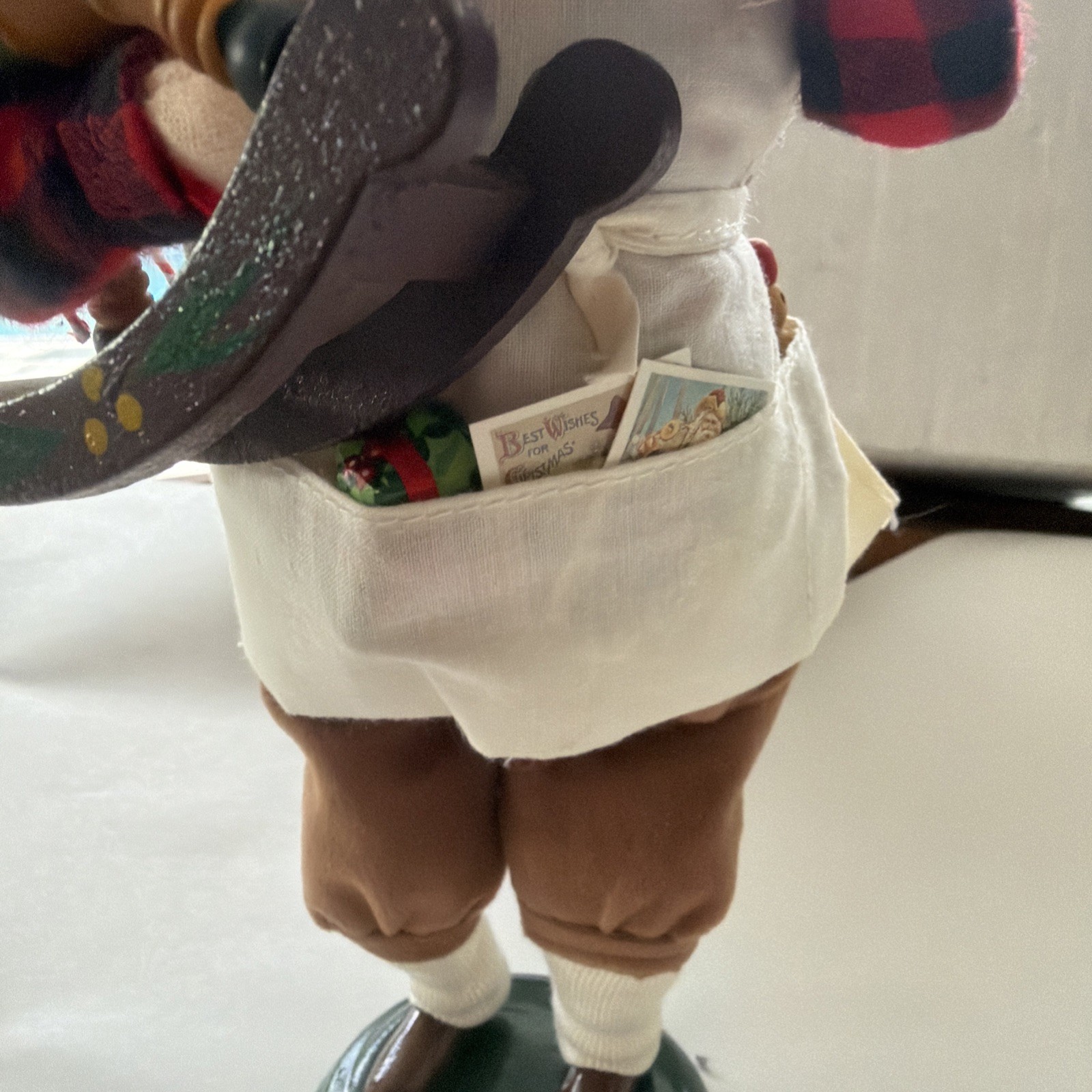 Rustic Rocking Horse Vtg Byers Choice Carolers Christmas Santa Workshop Elf Rocking Horse ...