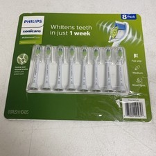 Philips - Sonicare - W Diamond Clean - Replacement Brush Heads -8 pk. HX6068/82