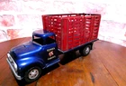 VINTAGE 1957 TONKA FARMS STAKE BODY PRESSED STEEL TRUCK. SUPER NICE!