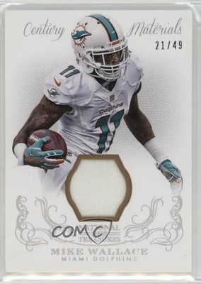 2013 Panini National Treasures Century Materials 21/49 Mike Wallace #70 k4s