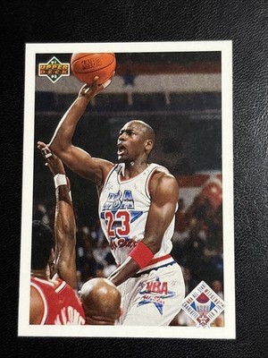 1991 Upper Deck All-Star Checklist Michael Jordan Basketball Cards #48 Bulls
