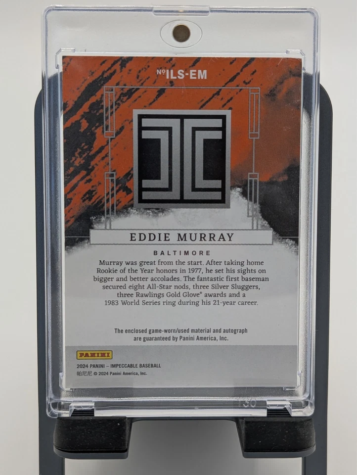 eddie murray lumber signatures /25 - Image 2 of 2