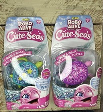 NEW Zuru Robo Alive Cute-Seas Tiny Turtles Set - Pink  Teal - Discontinued