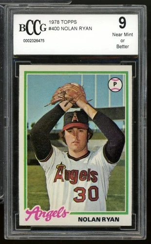 1978 Topps #400 Nolan Ryan Card BGS BCCG 9 Near Mint+