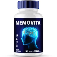 Memovita Capsules, Official  Supplement for Brain Health & Memory (60 Capsules)