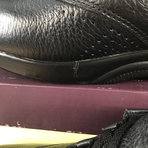 Supremes by Soft Spots Shoes Women 8 M Lace Up Sneaker Casual Leather Black NEW - Picture 3 of 16