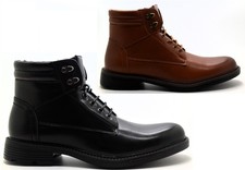 Mens Combat Rider Army Biker Work Military Boots Ankle Casual Formal UK Siz 6-11