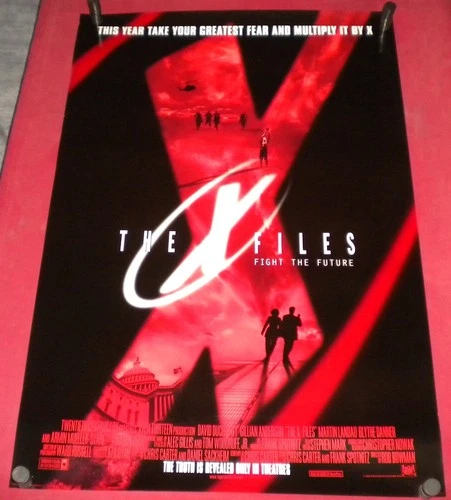 The X-Files Movie Poster 27x40 D/S David Duchovny Gillian Anderson Martin Landau