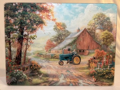 16'' x 12'' Thomas Kinkade Tempered Glass Cutting Board -  Summer s Heritage 55024