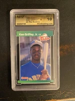 Ken Griffey Jr. 1989 Donruss The Rookies #3 RC Graded GEM 10!