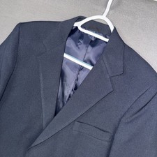 Levis Action Suit Blazer Mens 40R Blue Sta Prest Sport Coat Jacket Vintage