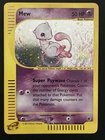 Mew Holo 19/165 Expedition Base Set 2002 E-Reader Pokemon Card Rare - LP/VLP