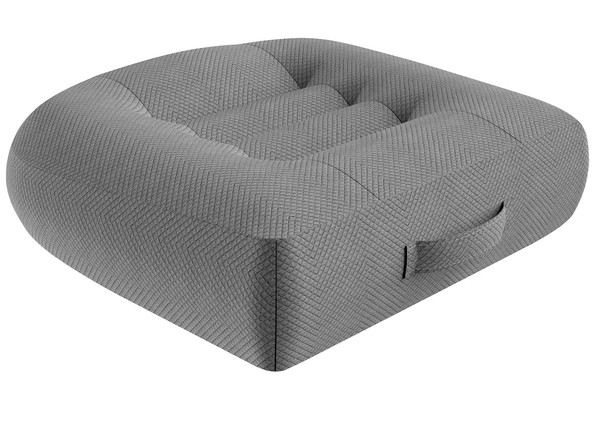 Cojín de asiento elevador para adultos, coche 15,7x15,7x4,7 pulgadas, gris regular 