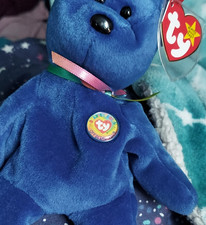 Ty Beanie Baby Clubby Bear 1998 w/ Tag  Official Club Pin