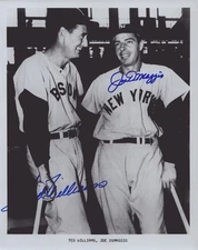 JOE DIMAGGIO - AUTOGRAPHED SIGNED PHOTOGRAPH CO-SIGNED BY: TED WILLIAMS