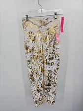 Lilly Pulitzer Luxletic Gold Size Small Printed Pull On Athletic Pants