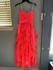 Beautiful Coral Layered Prom/Ballroom Dress