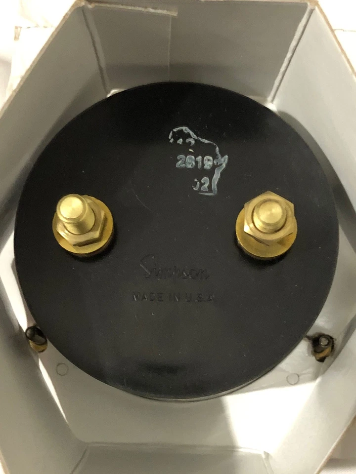 Simpson 03432 Model 55MD Round Analog Panel Meter 0-75 ACA NOS Amps UNL New Rugg - Image 2 of 4