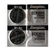 Energizer CR 2016 Lithium Coin 3V Batteries ECR2016 2-Pack 2016BP-2 Exp: 2024