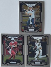 3 Card Lot- 2023 Panini Prizm 🏈 (Mac Jones, J. Dobbs, J. Winston)