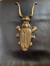 Stiefelknecht K&auml;fer Skarab&auml;us Gro&szlig; 28cm Messing 1,025kg Top Zustand Sammlerst&uuml;ck