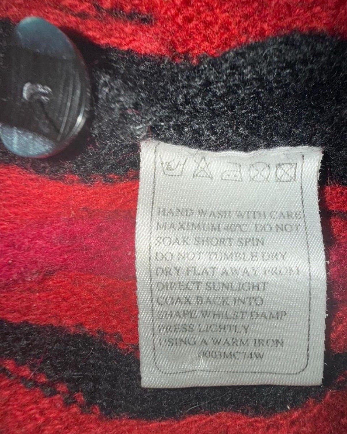 Tulchan Vintage Pullover Cardigan Sweater. 100percent Wool. Size S/M image 5