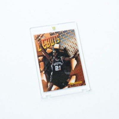 Tim Duncan 1997-98 Topps Finest RC #101 W/Coating Rookie San Antonio Spurs