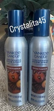 YANKEE CANDLE SPICED PUMPKIN CONCENTRATED ROOM SPRAY PERFUME AIR FRESHENER X 2