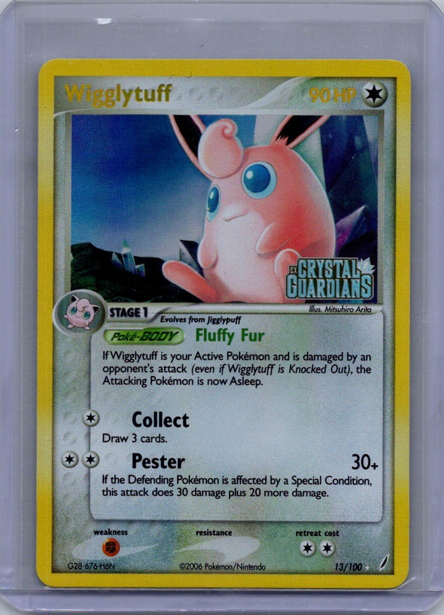 Wigglytuff 13/100 Pokemon TCG Crystal Guardians Reverse Holo NM