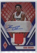 2023-24 Panini Phoenix Rookie Jersey Blue 10/25 Kobe Brown #RJA-KBR Auto 1q44