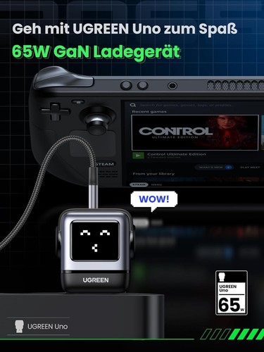 USB-C Ladegerät, 65W USB C Netzteil 3-Port GaN Schnellladegerät LED Display k... - Bild 4 von 11