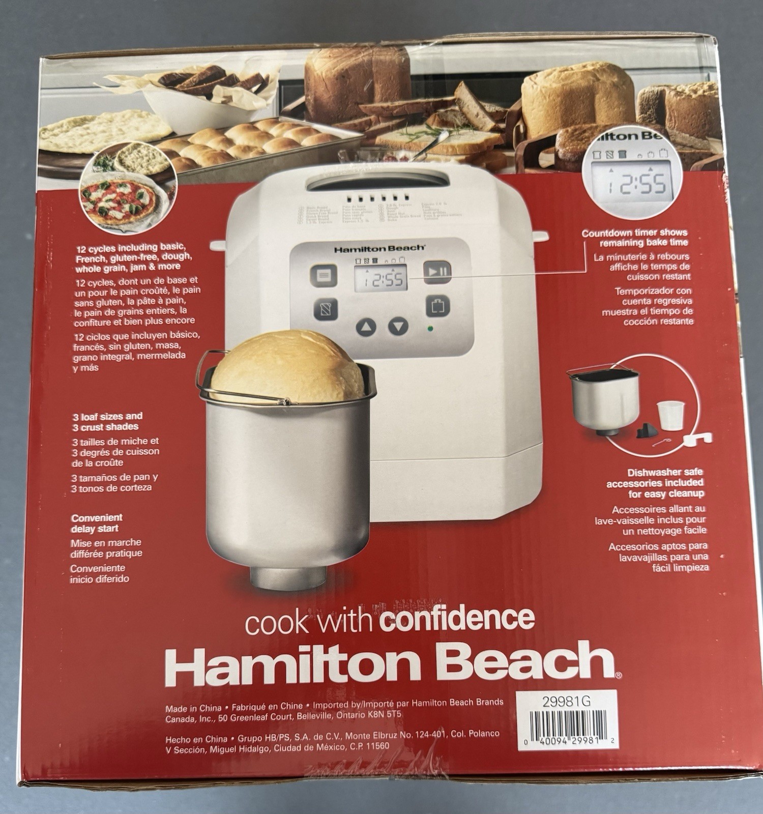 Hamilton Beach HomeBaker Bread Machine White New In Box Never Used