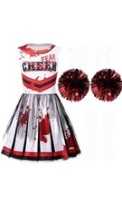 Cheerleader Halloween Costume GIRLS Size 9-10 