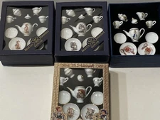 REUTTER PORZELLAN GERMANY DREAM MINIATURES 4 BOXES OF TEA SETS NEW