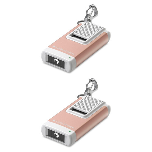 2x Ledlenser K4R Schlüsselbundleuchte 120lm wiederaufladbar Taschenlampe Gold