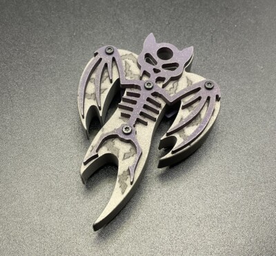 Maulini Mob x Koch Tools Darkened Chaos Bats Phantasm Skelly EDC Bottle Opener