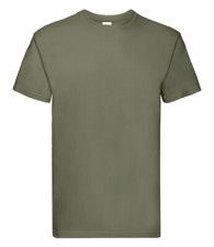 Mens Super Premium T-Shirt - Fruit of the Loom Short Sleeve Tee - Fast Delivery