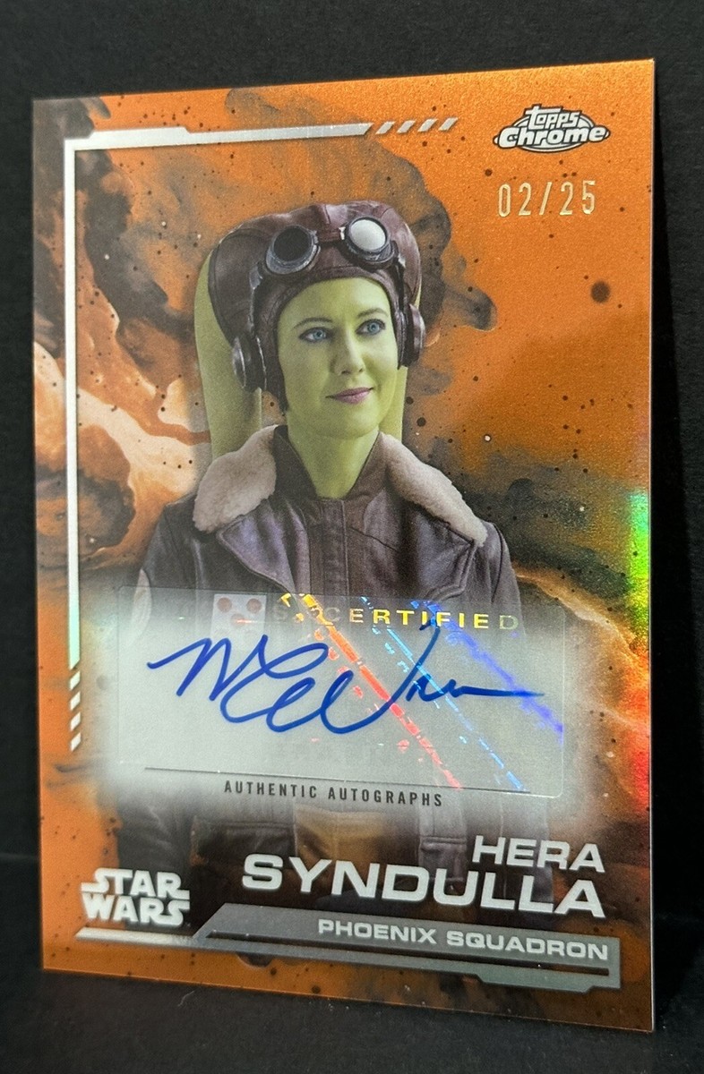 2024 Topps Chrome Star Wars Hera Syndulla Auto Orange Refractor