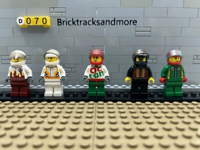 Lego  Race Car Driver Rennfahrer 5 Stück Zufällig