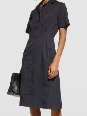 open lace back dress MM6 MAISON MARGIELA | Oversize Dropped-Shoulder Shirt Dress main image 1