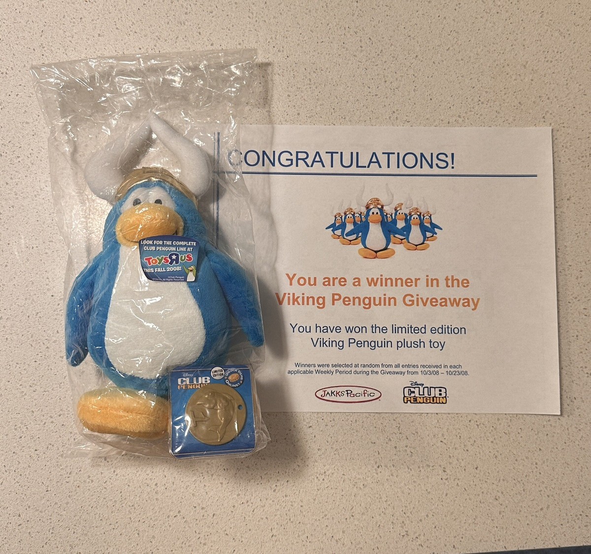 club penguin viking plush I won during a giveaway back in the day... #rip