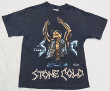 VTG 1998 Stone Cold Steve Austin Skeleton Middle Finger WWF Wrestling T-Shirt