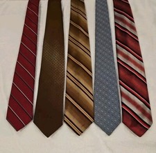 Vintage 1970s Wemlon by Wembley 100 Polyester Men's Neck Tie Lot of 5 