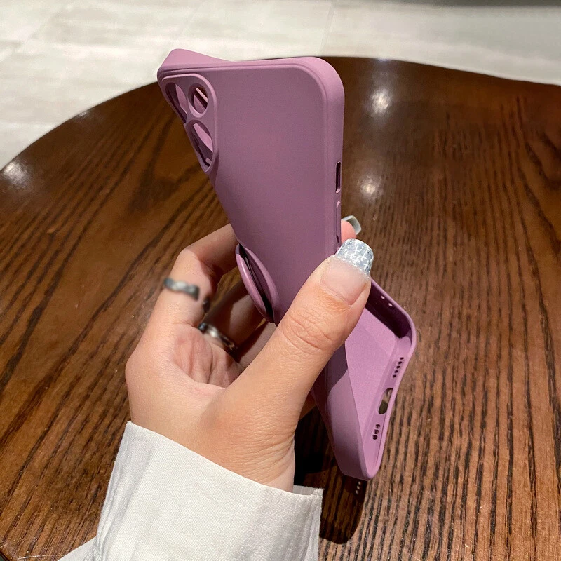 Astronaut Ring Holder Phone Case For iPhone 16 14 13 12 11Pro Max Silicone Cover - Image 3 of 4