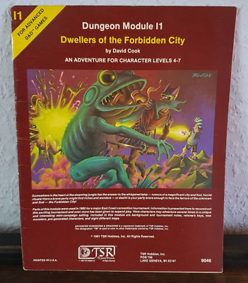 AD&D Dungeon Module I1 Dwellers of the Forbidden City TSR 9046 David Cook 1981