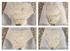 Pack de 4 pañales estilo bebé 6xl y 5xl pañales más grandes tamaño bebé adolescente adulto. ABDL